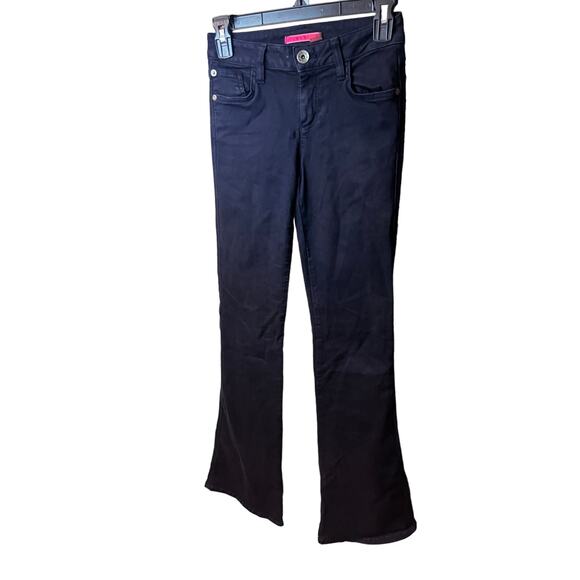 Alice + Olivia Dark Blue High Waist Flare Jeans Sz 0 - Picture 1 of 10